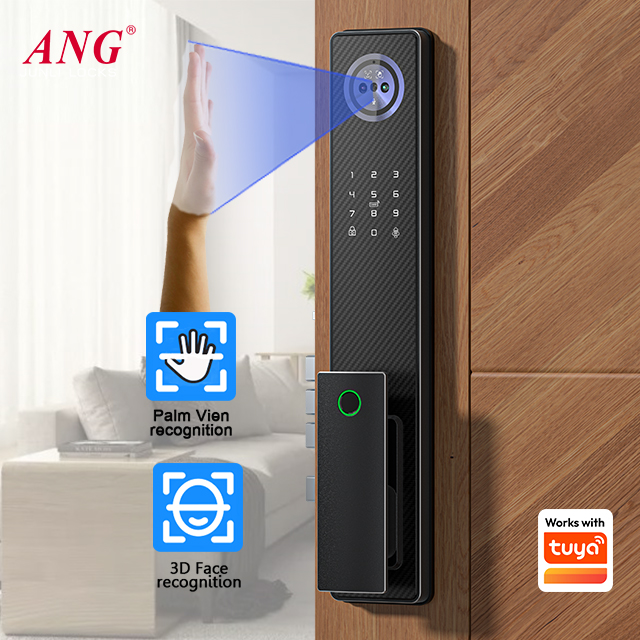 Smart Door Lock 3D Face Palm Vein - Cerradura Inteligente de Aluminio con Huella