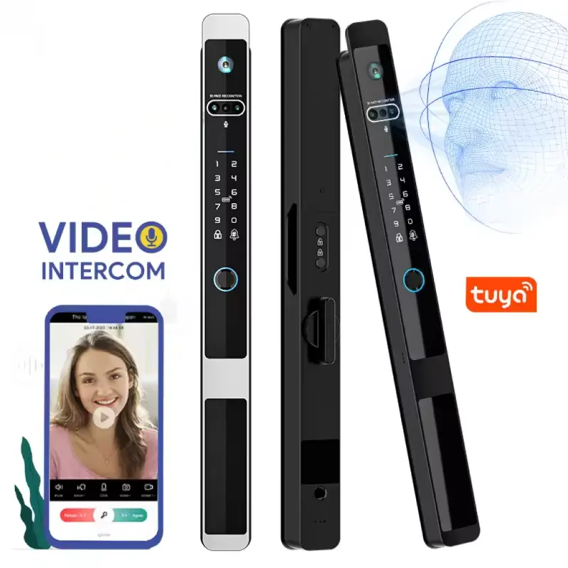 Video Door Lock With Camera Peephole - Cerradura de Puerta Inteligente de Aluminio