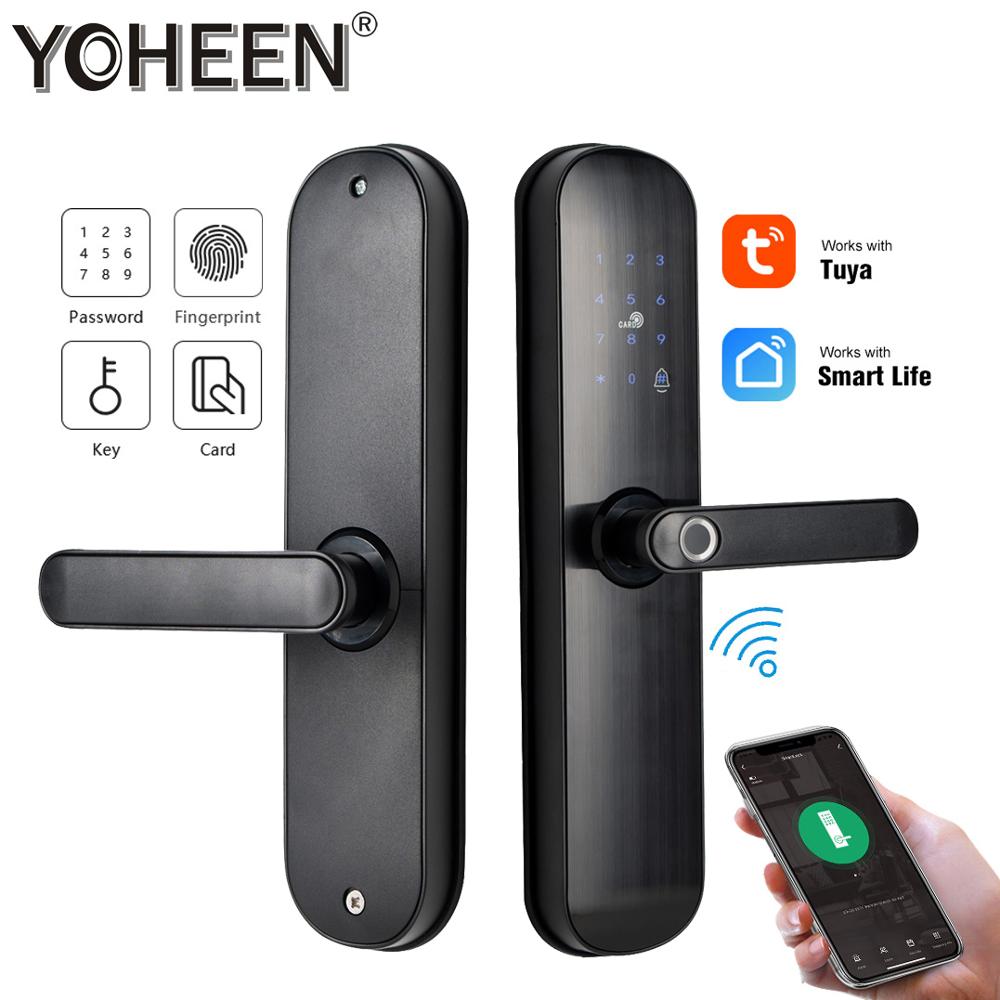 Smart Door Lock Tuya App - TUYA-cerradura de puerta inteligente, código Digital