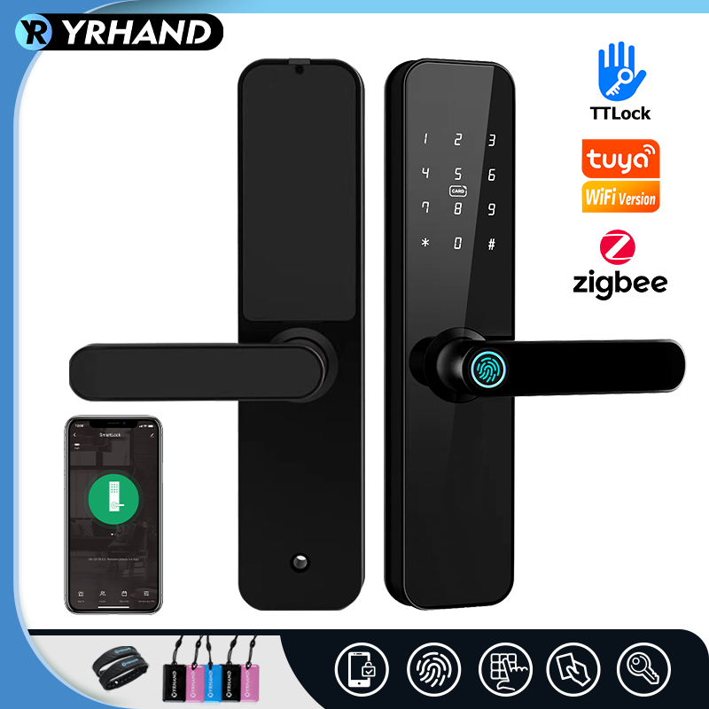 Smart Lock Zigbee Gateway - F7 Tuya wifi fechadura eletronica cerradura