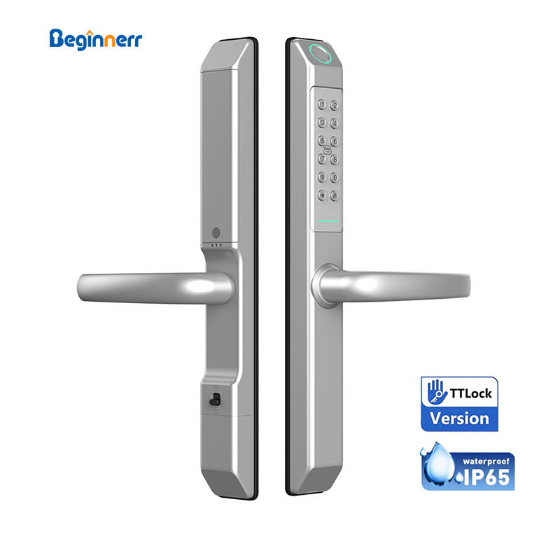 Digital Door Lock Fingerprint Handle - Cerradura de puerta inteligente UPVC con