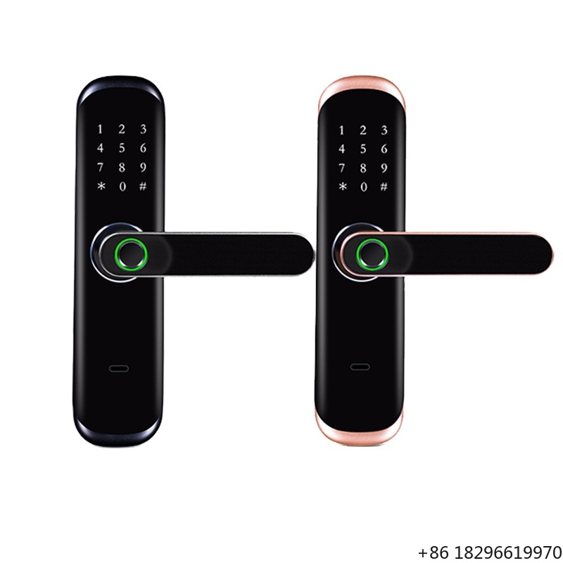 Digital Door Lock Fingerprint Handle - Cerradura biométrica con pantalla táctil y