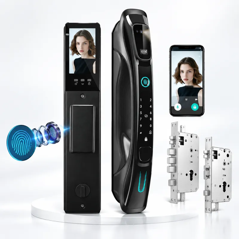 Video Door Lock With Camera Peephole - Cerradura Inteligente con Reconocimiento Facial 3D,