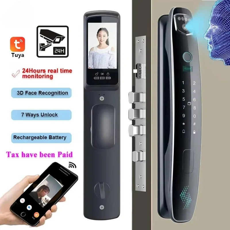 Smart Door Lock With Camera Intercom - Cerradura Inteligente para Puerta con Reconocimiento