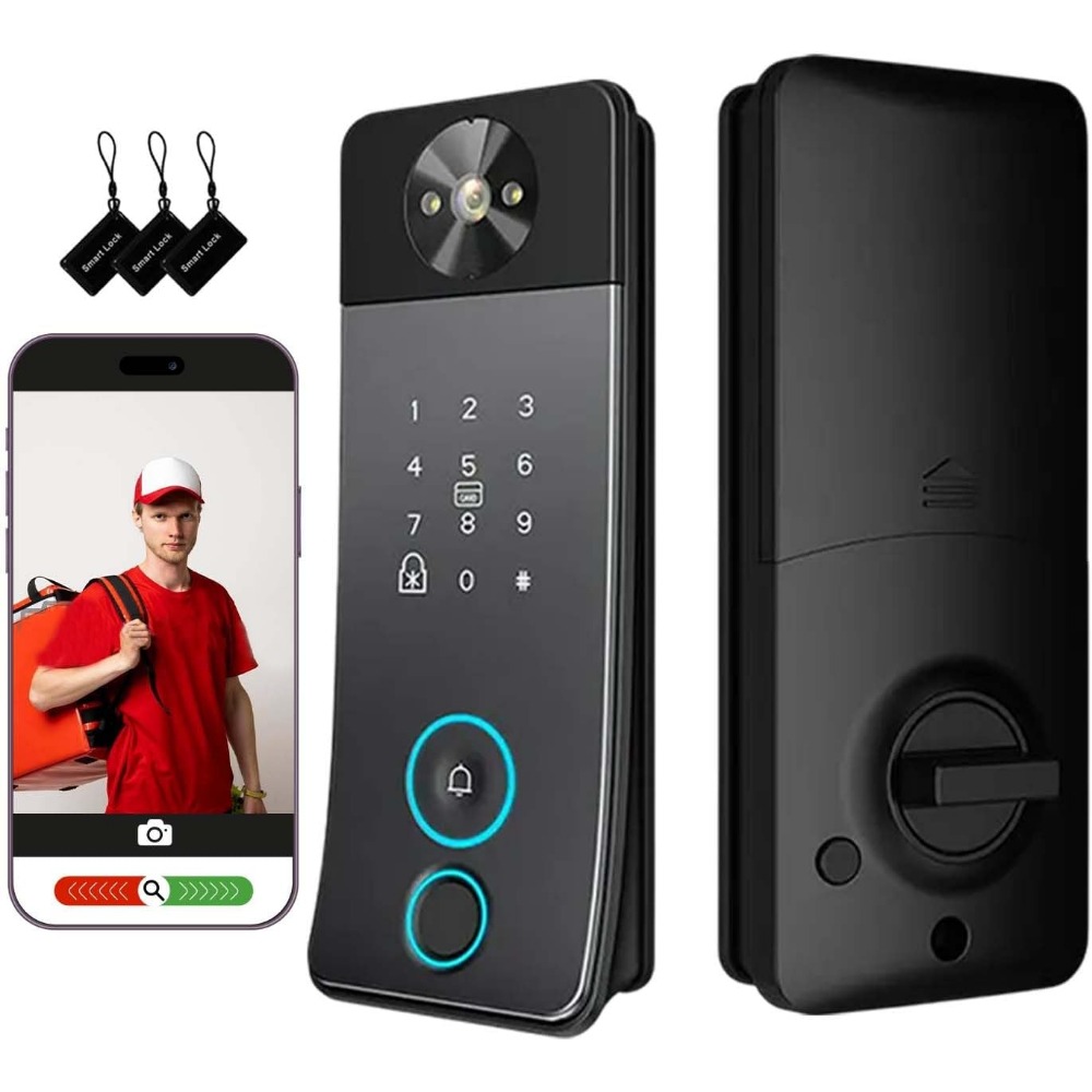 Smart Door Lock With Camera Intercom - Cerradura Inteligente para Puerta con Cámara,