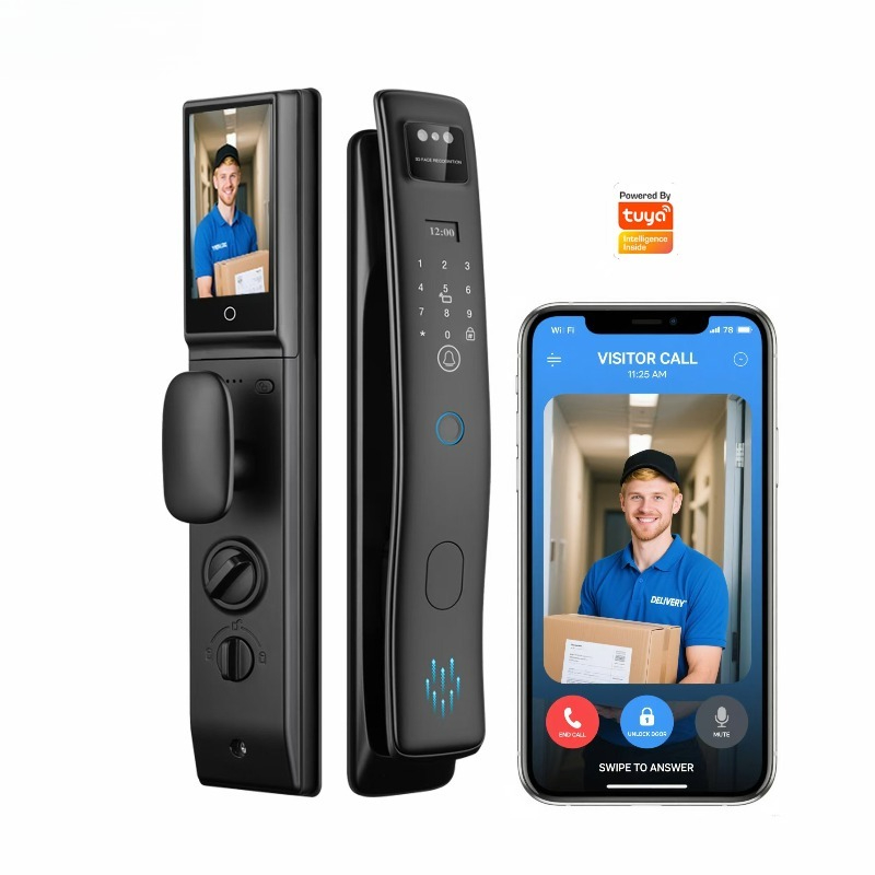 Smart Door Lock With Camera Intercom - Cerradura Inteligente con Reconocimiento Facial 3D,