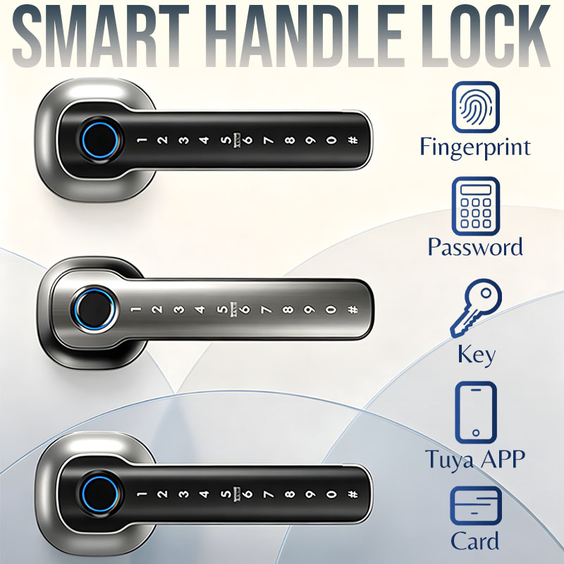 Digital Door Lock Fingerprint Handle - Dispositivos de Seguridad para el Hogar,
