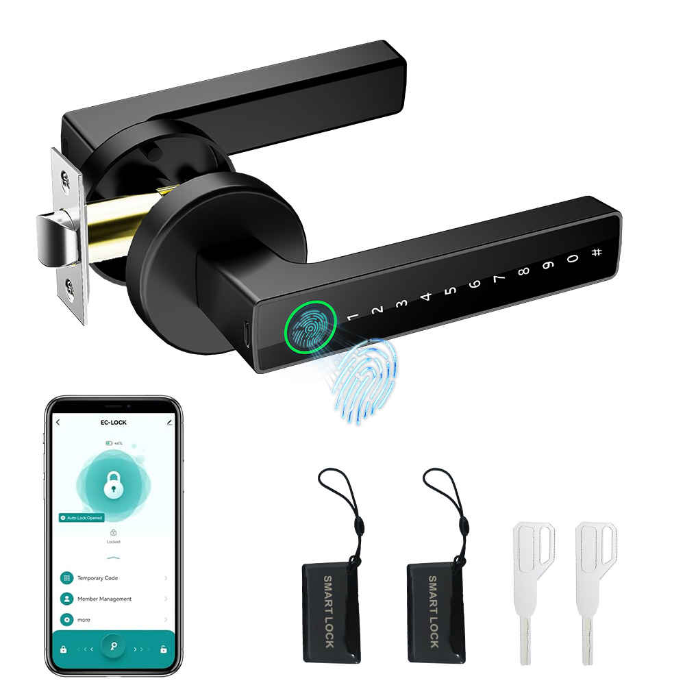 Digital Door Lock Fingerprint Handle - Cerradura inteligente con lector de huellas