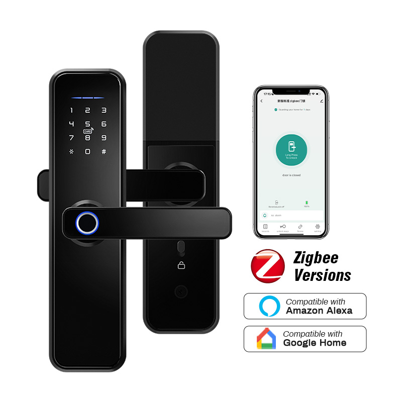 Smart Lock Zigbee Gateway - Tuya Zigbee-cerradura biométrica para puerta, dispositivo