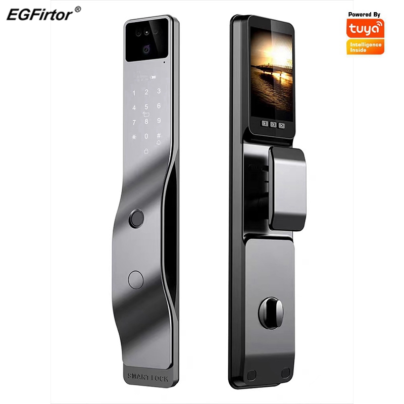Smart Lock For Sliding Door - EGFirtor Tuya APP reconocimiento facial huella