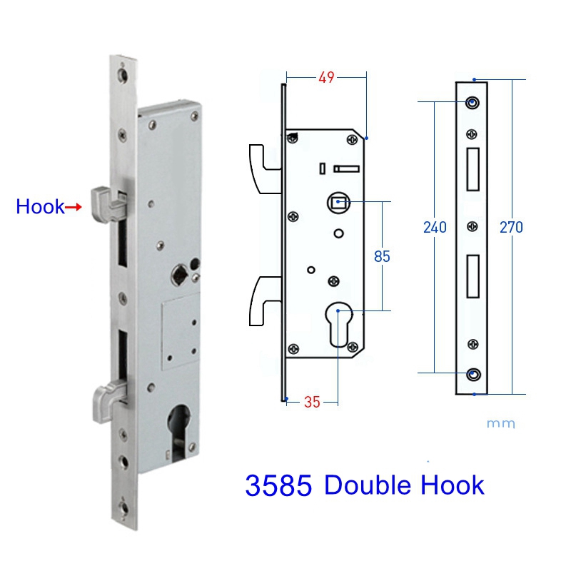 Smart Lock For Sliding Door - EGFirtor-cerradura de aluminio estrecho estándar U,