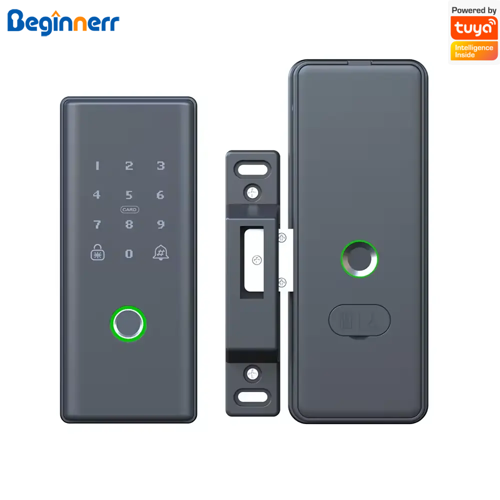 Smart Rim Lock Wifi Fingerprint - Cerradura de puerta con sensor de