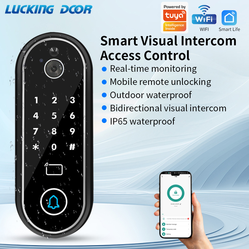 Video Door Lock With Camera Peephole - Videoportero con Cámara, Intercomunicador, Apertura Electrónica