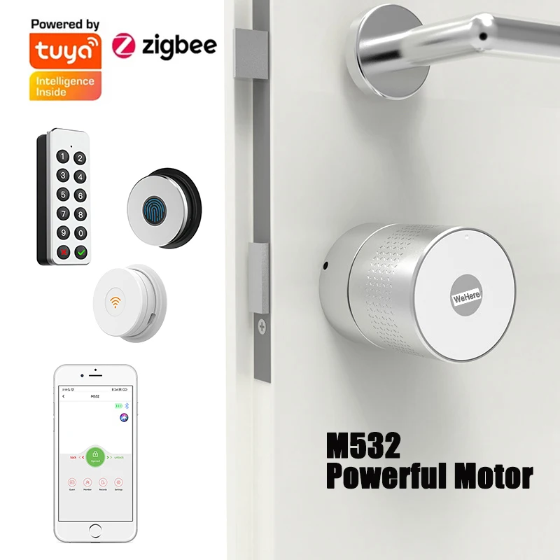 Smart Lock Zigbee Gateway - Tuya Wehere App M532 cerradura de