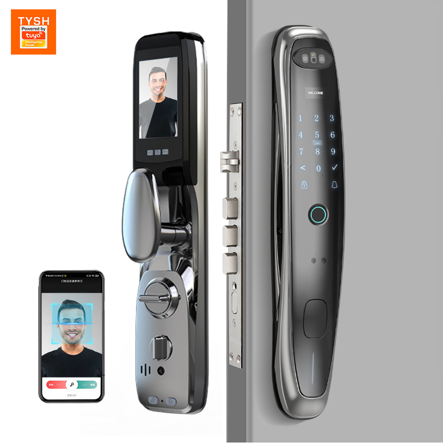 Face Recognition Door Lock - Tuya WiFi cámara cerradura inteligente reconocimiento