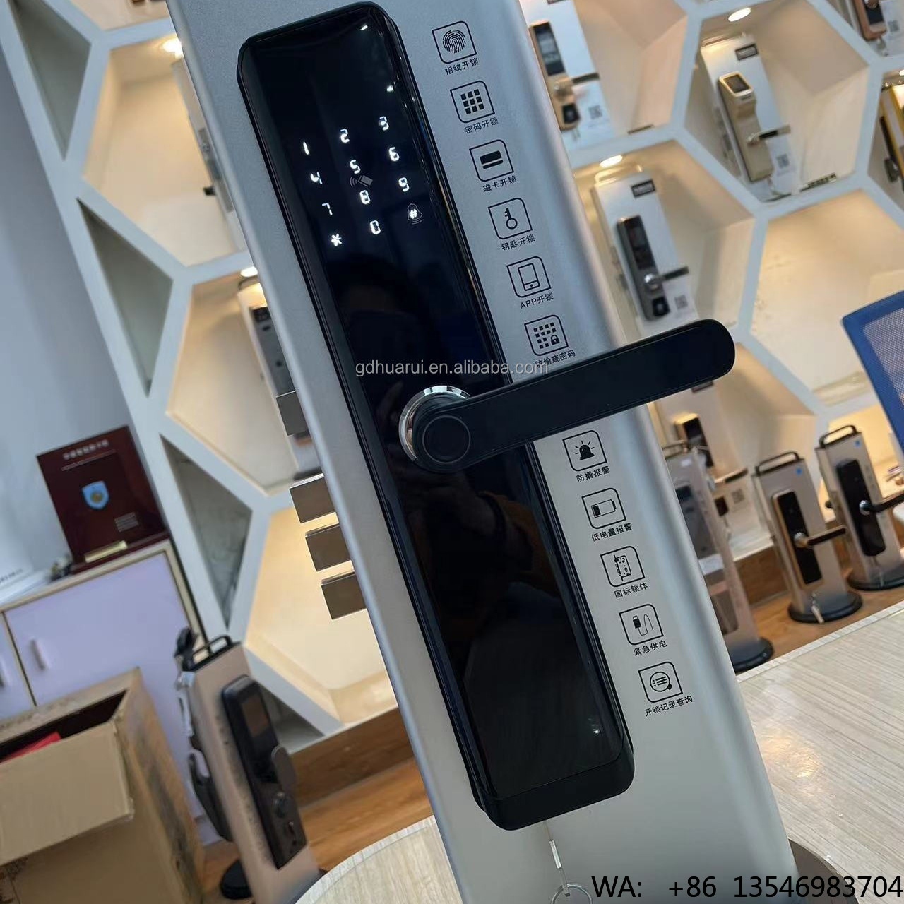 Digital Door Lock Fingerprint Handle - Cerradura de Puerta Biométrica con Huella