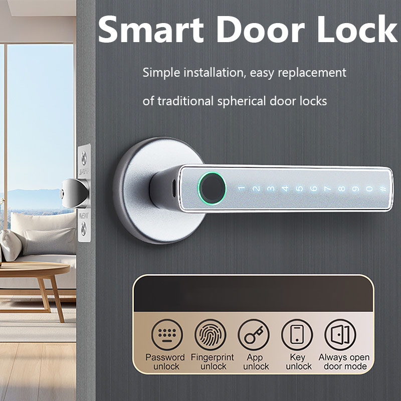 Smart Lock Zigbee Gateway - Cerradura Inteligente Tuya con Huella Dactilar,
