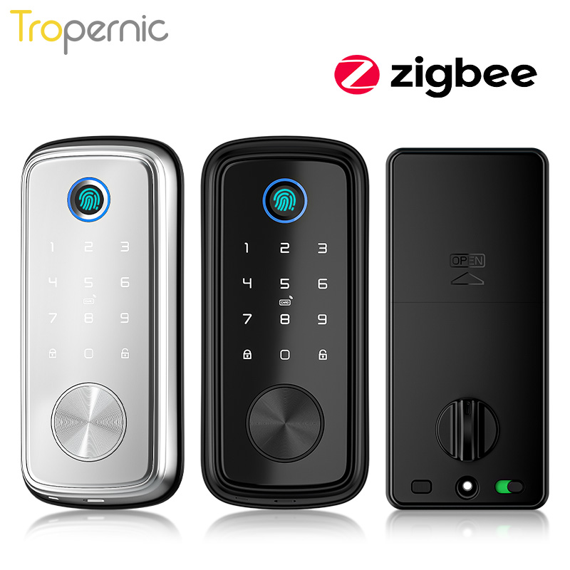 Smart Door Lock Tuya App - Tuya Zigbee-cerrojo de seguridad para puerta,