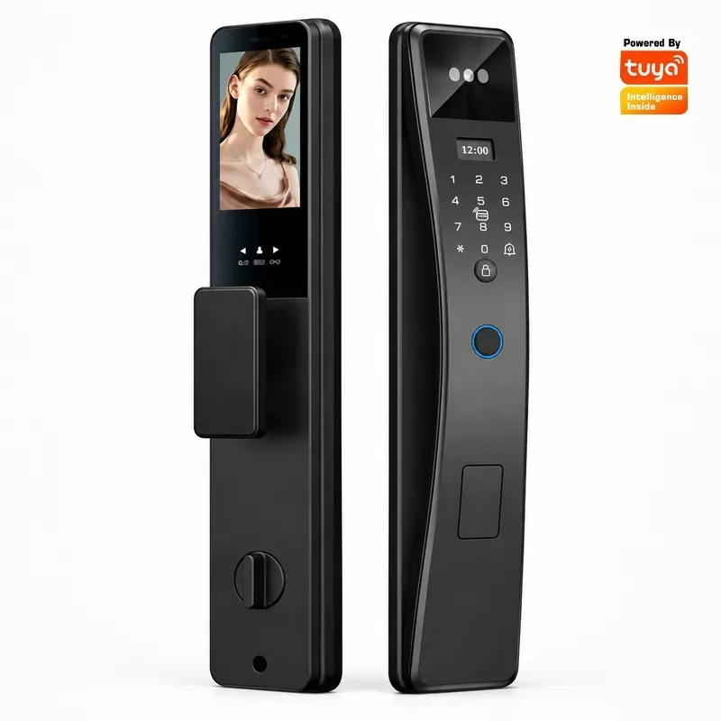 Cerradura inteligente con cont - Video Door Lock With Camera Peephole reseña y precio