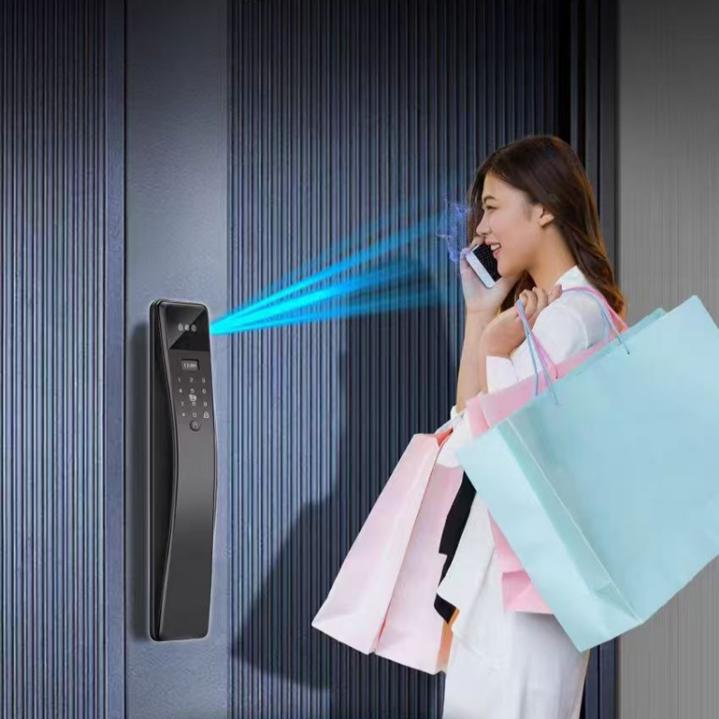 Cerradura inteligente con cont - Video Door Lock With Camera Peephole reseña y precio