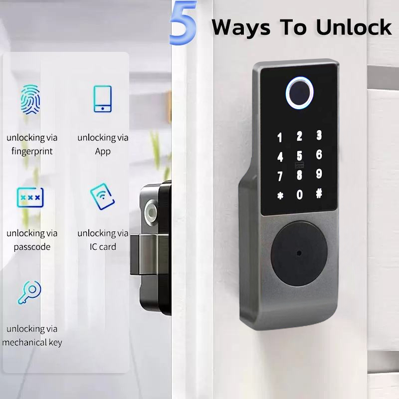 Cerradura Inteligente para Pue - Smart Rim Lock Wifi Fingerprint reseña y precio