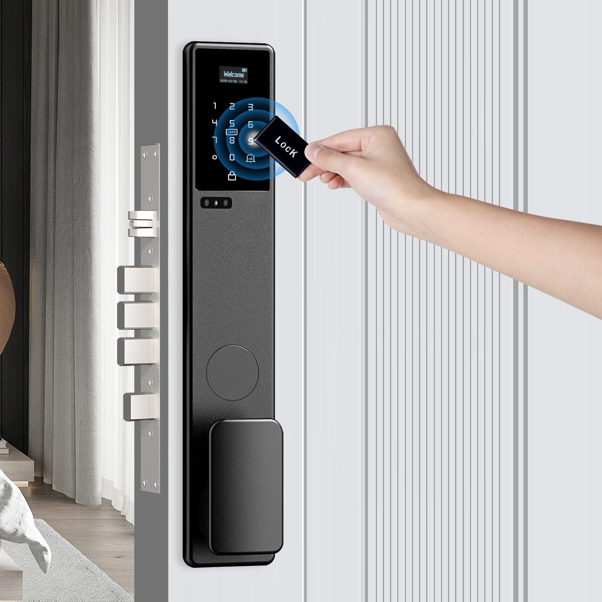 Cerradura de Puerta Inteligent - Smart Door Lock 3D Face Palm Vein reseña y precio