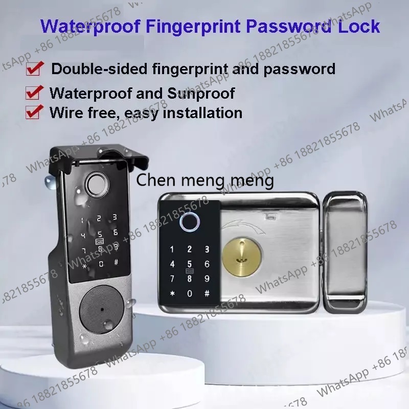 Cerradura Inteligente Impermea - Smart Rim Lock Wifi Fingerprint reseña y precio