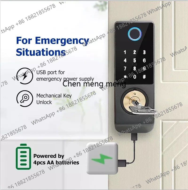 Cerradura Inteligente Impermea - Smart Rim Lock Wifi Fingerprint reseña y precio