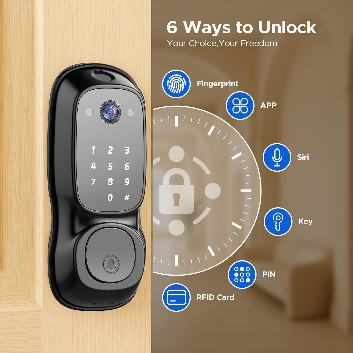 Cerradura Inteligente para Pue - Smart Door Lock Fingerprint Wifi reseña y precio