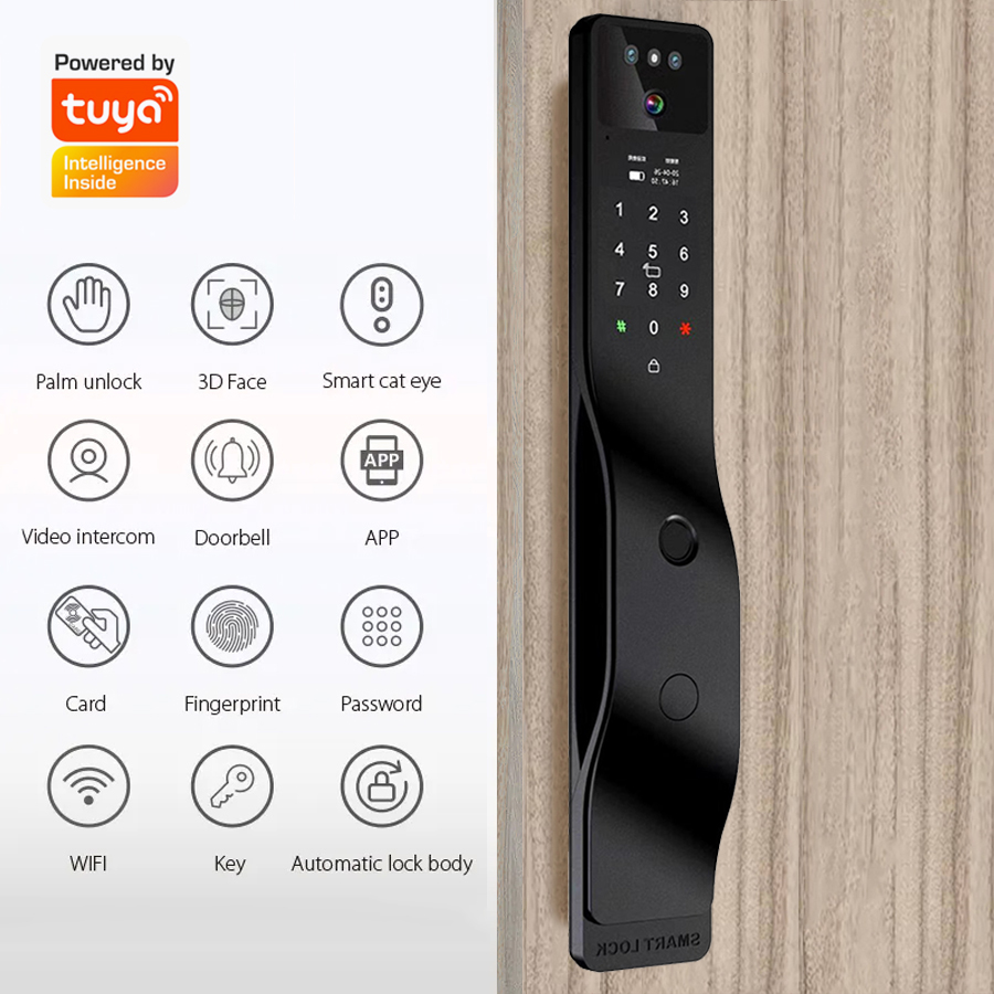 Cerradura Inteligente para Pue - Smart Door Lock With Camera Intercom reseña y precio