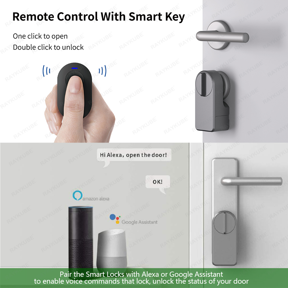 RAYKUBE A1 Pro Tuya BEL Juego  - Smart Door Lock Tuya App reseña y precio
