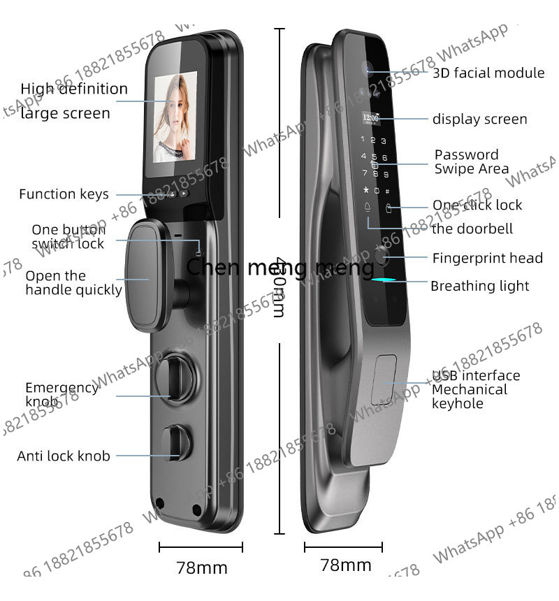 Nueva Cerradura Digital para P - Video Door Lock With Camera Peephole reseña y precio