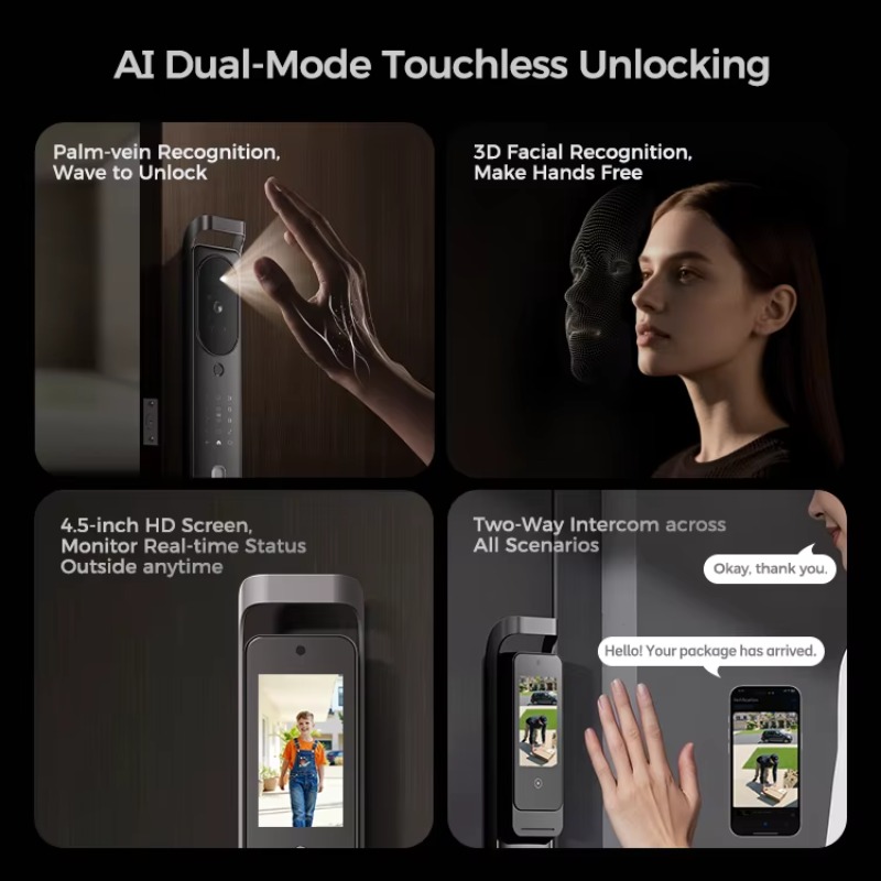 【2026】Cerradura Inteligente pa - Smart Door Lock With Camera Intercom reseña y precio