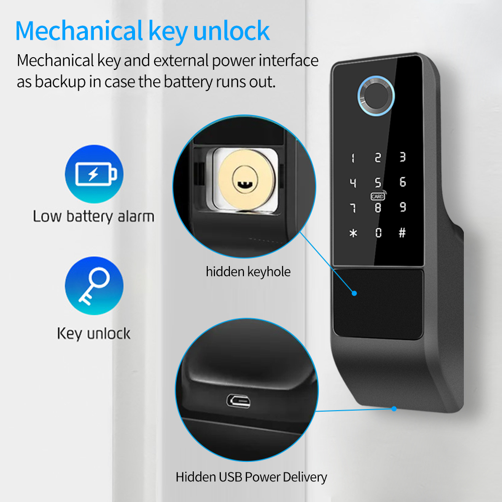 Cerradura de puerta inteligent - Smart Lock Deadbolt Keypad Bluetooth reseña y precio