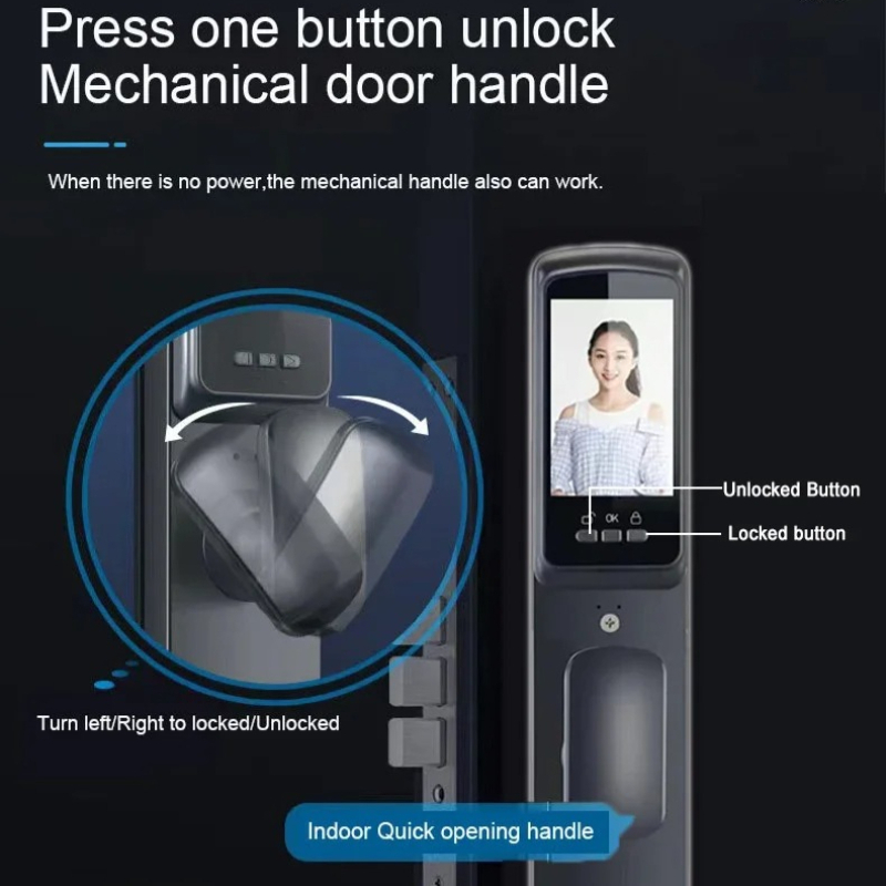 Cerradura Inteligente para Pue - Smart Door Lock With Camera Intercom reseña y precio