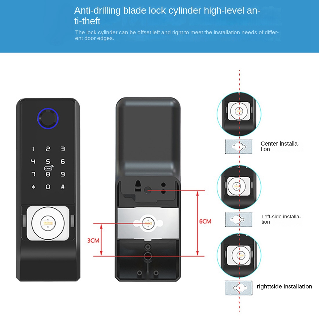 Cerradura de puerta inteligent - Smart Rim Lock Wifi Fingerprint reseña y precio