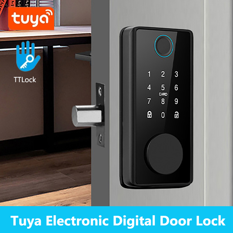 Cerradura de cerrojo inteligen - Smart Door Lock Tuya App reseña y precio