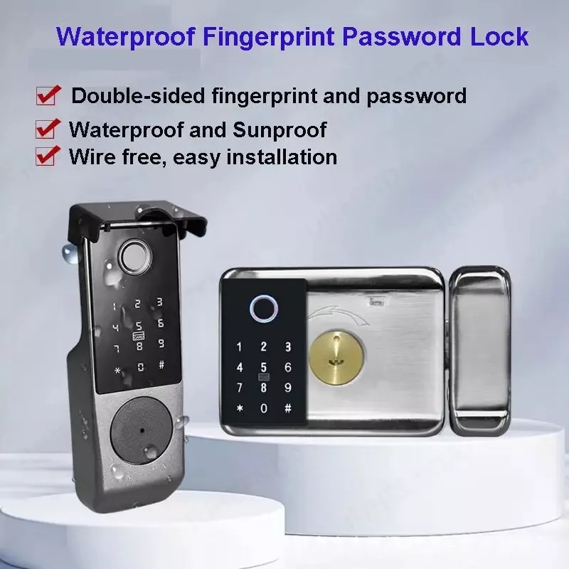 Cerradura Inteligente Impermea - Smart Rim Lock Wifi Fingerprint reseña y precio