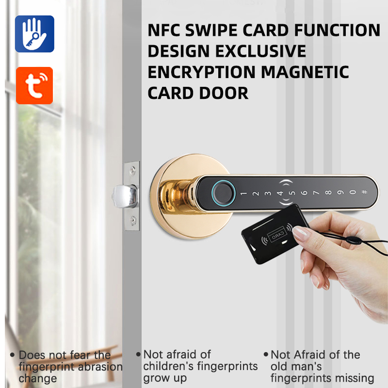 Manija de cerradura de puerta  - Digital Door Lock Fingerprint Handle reseña y precio
