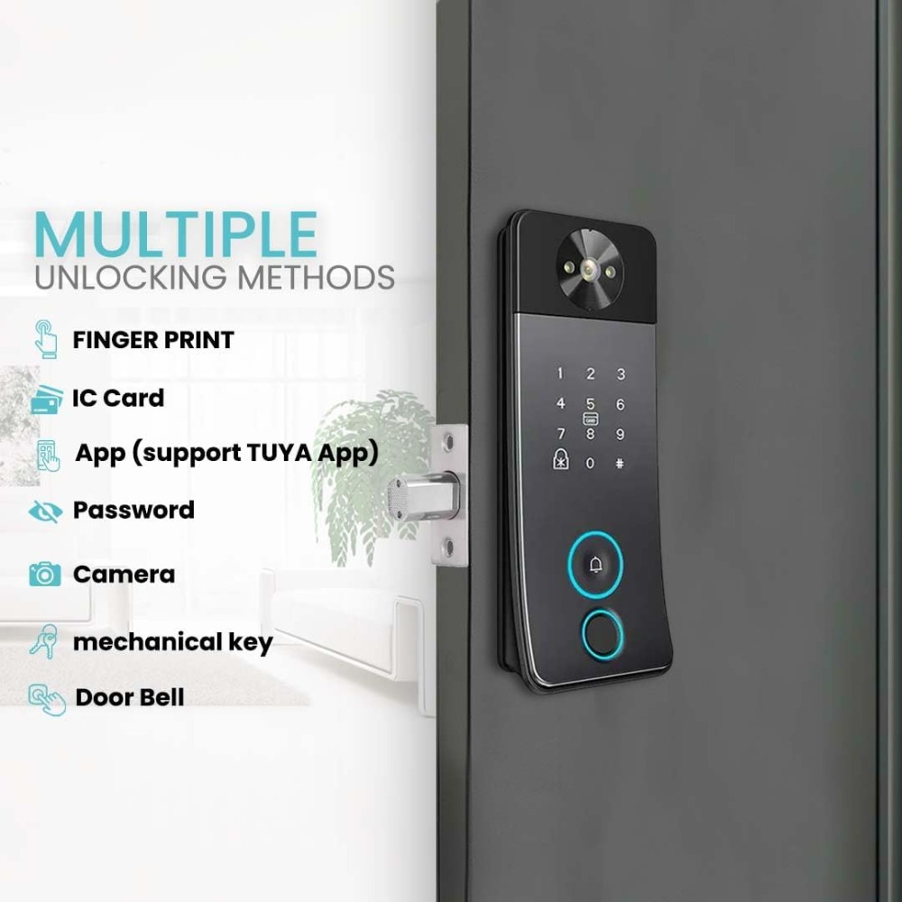 Cerradura Inteligente para Pue - Smart Door Lock With Camera Intercom reseña y precio