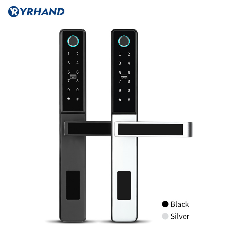 Tuya-cerradura de puerta intel - Digital Door Lock Fingerprint Handle reseña y precio