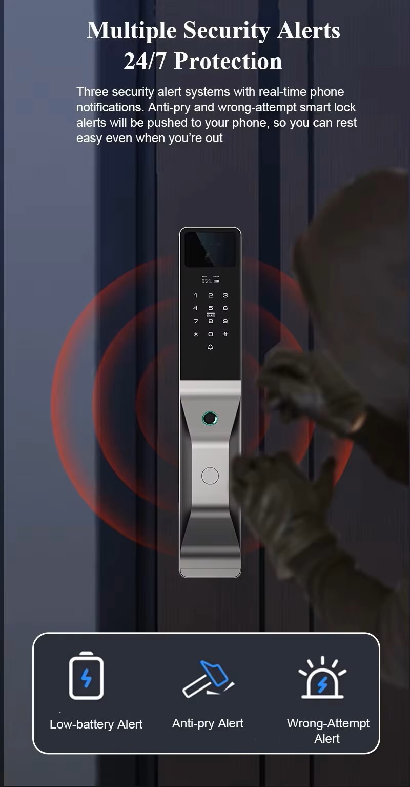 Cerradura Inteligente Tuya con - Smart Door Lock With Camera Intercom reseña y precio