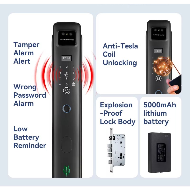 Cerradura Inteligente con Reco - Smart Door Lock With Camera Intercom reseña y precio