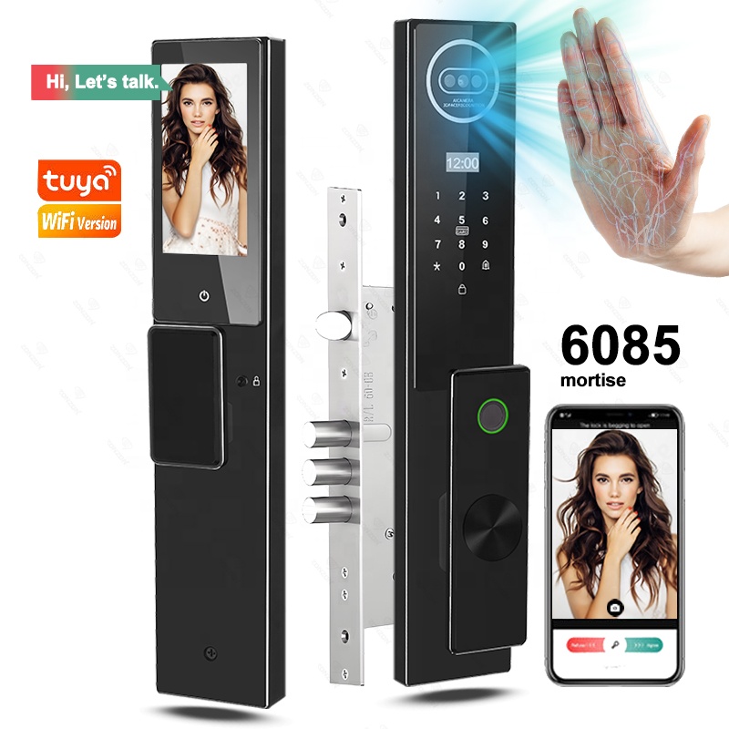 Cerradura de puerta inteligent - Smart Door Lock 3D Face Palm Vein reseña y precio