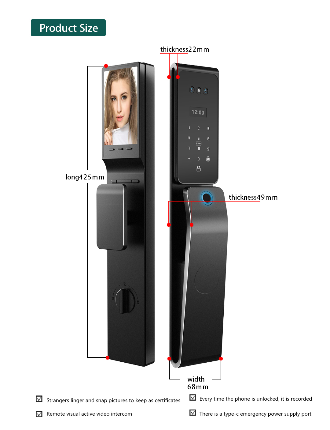 Cerradura Digital Inteligente  - Smart Lock For Sliding Door reseña y precio