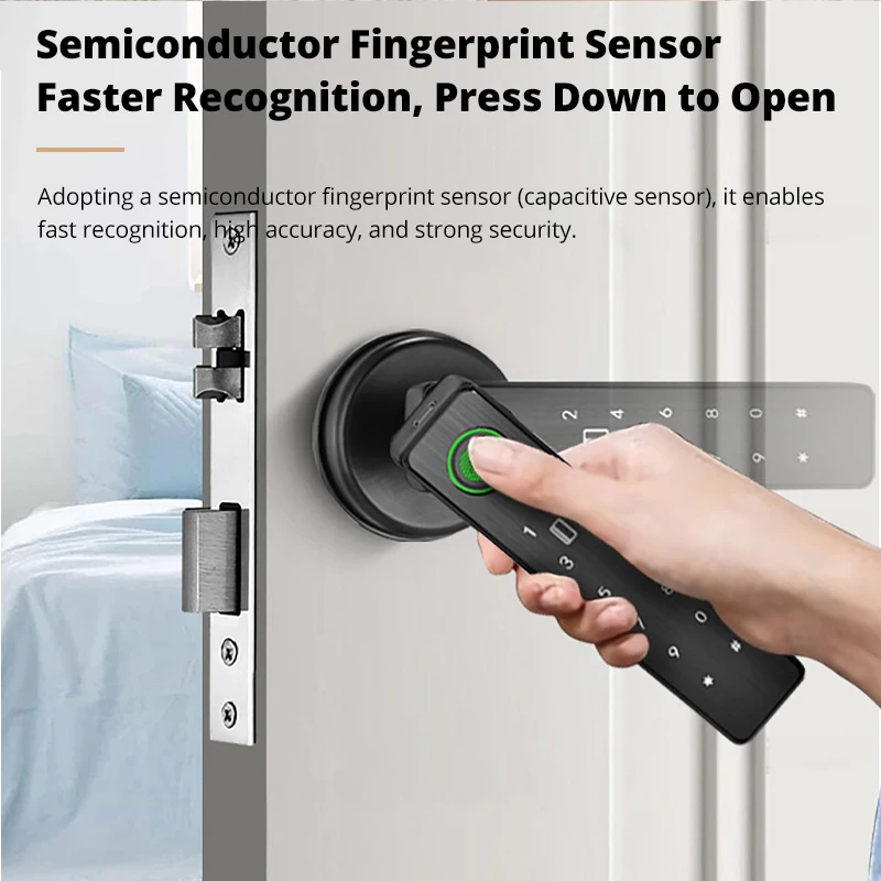 Cerradura de puerta inteligent - Smart Door Lock Tuya App reseña y precio