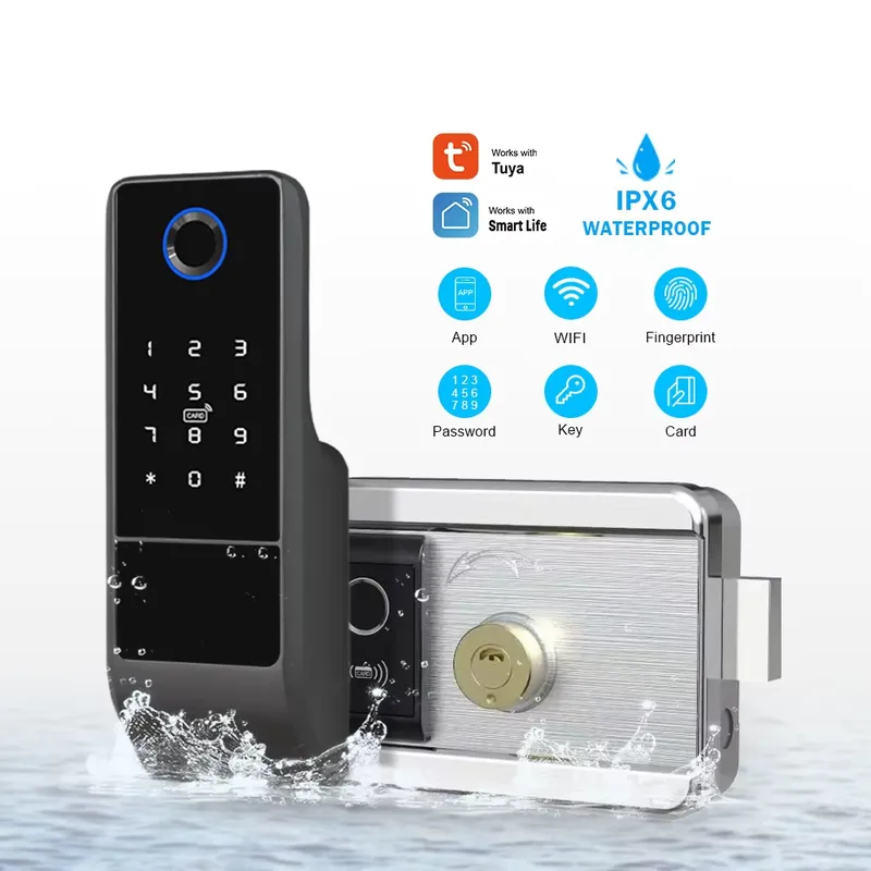 Cerradura Inteligente para Pue - Smart Rim Lock Wifi Fingerprint reseña y precio