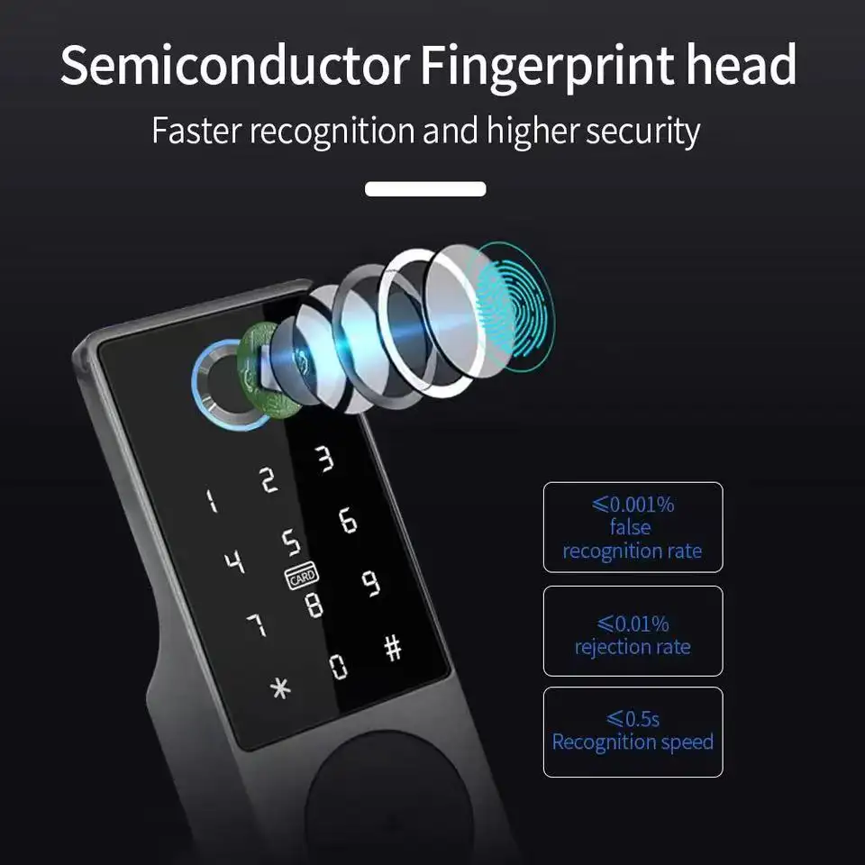 Cerradura Inteligente para Pue - Smart Rim Lock Wifi Fingerprint reseña y precio