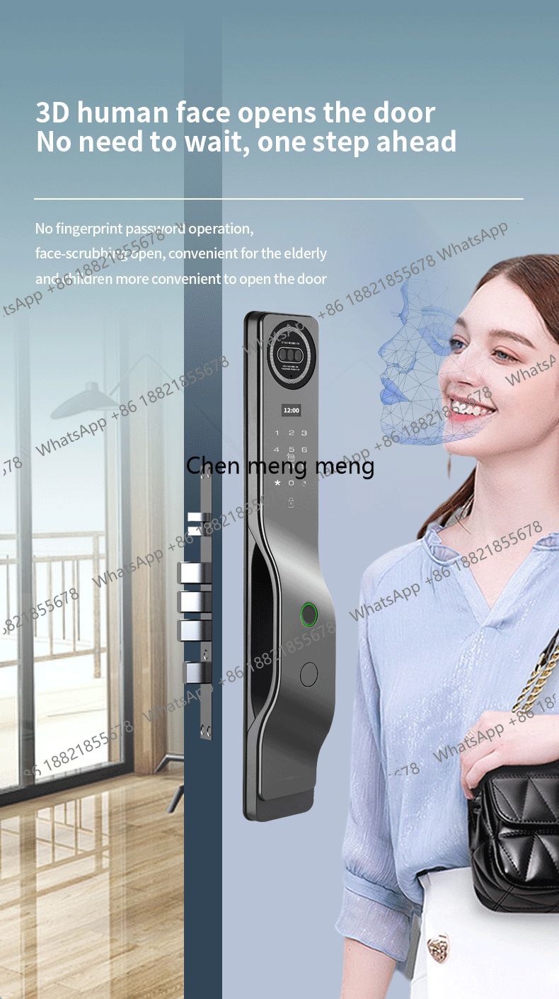 Cerradura Inteligente Digital  - Smart Door Lock 3D Face Palm Vein reseña y precio