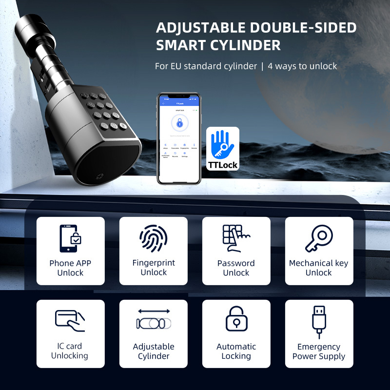 Cerradura de Puerta Cilíndrica - Smart Lock For Sliding Door reseña y precio